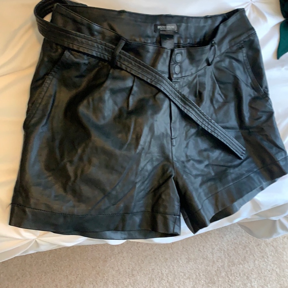 Cute leather shorts